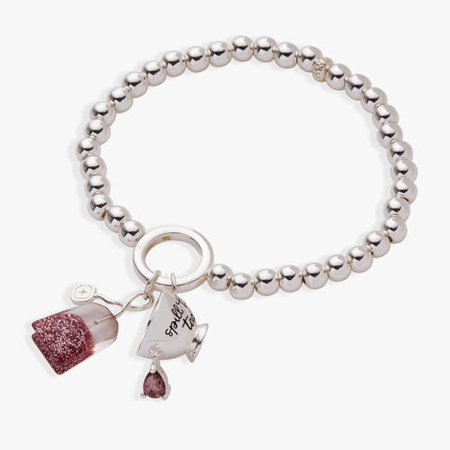 'Spill the Tea' Cup & Tea Bag Stretch Bracelet
