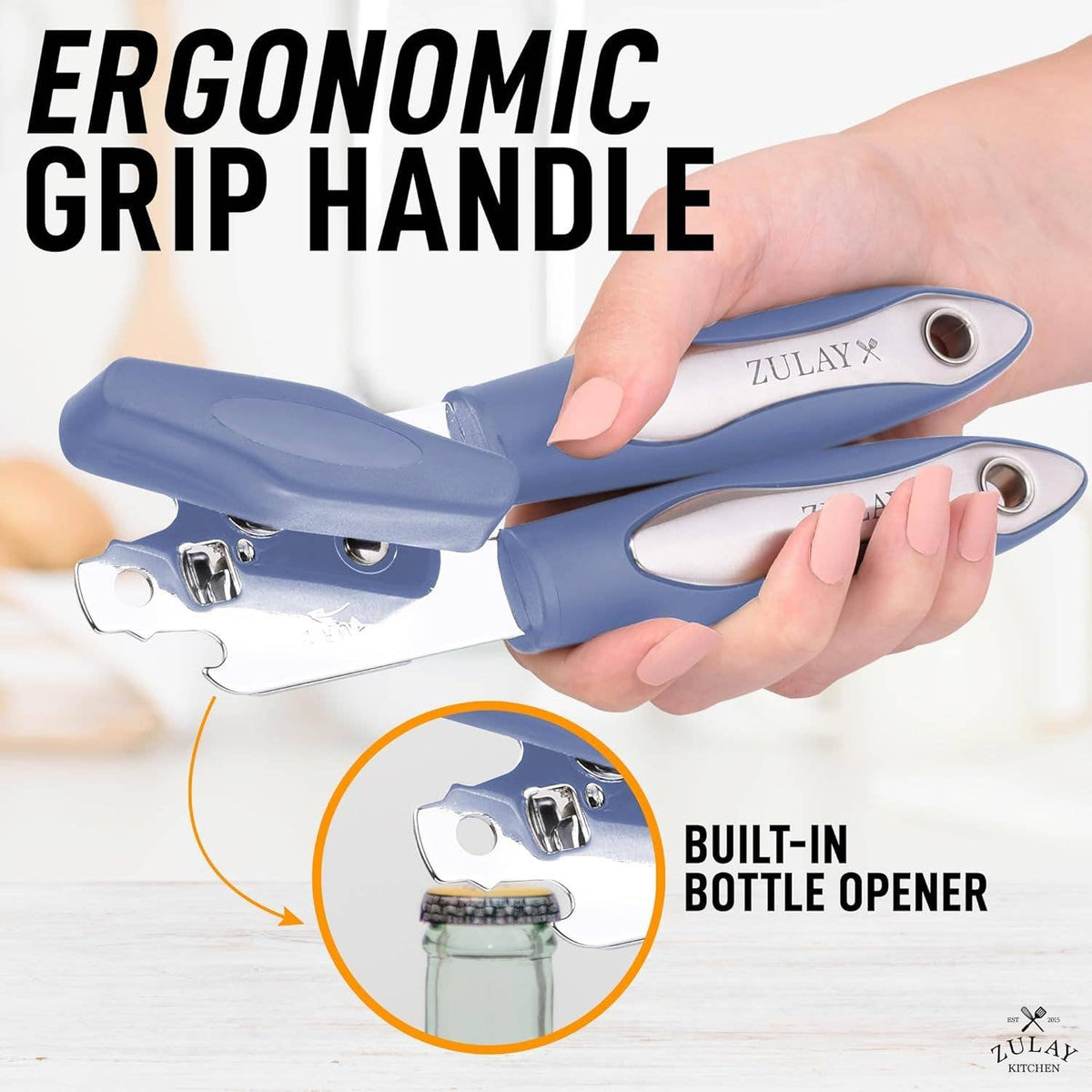 Heavy-Duty Can Opener with Large Turn Knob