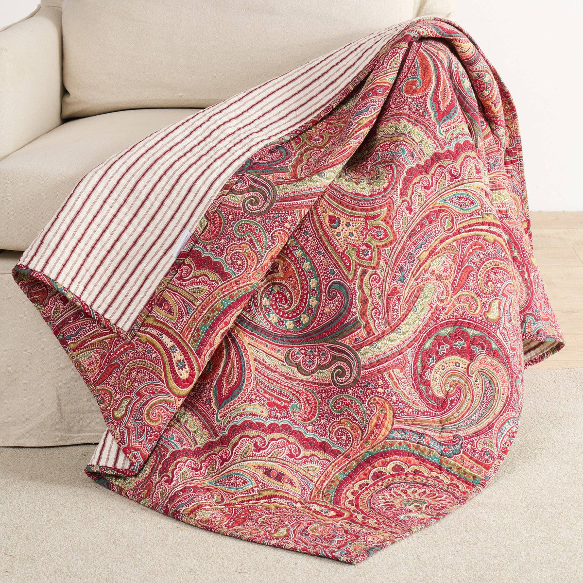 Spruce Quilted Throw