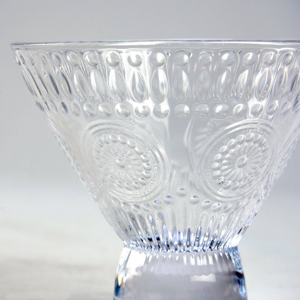 Medallion Martini Glass - (2) PAIR