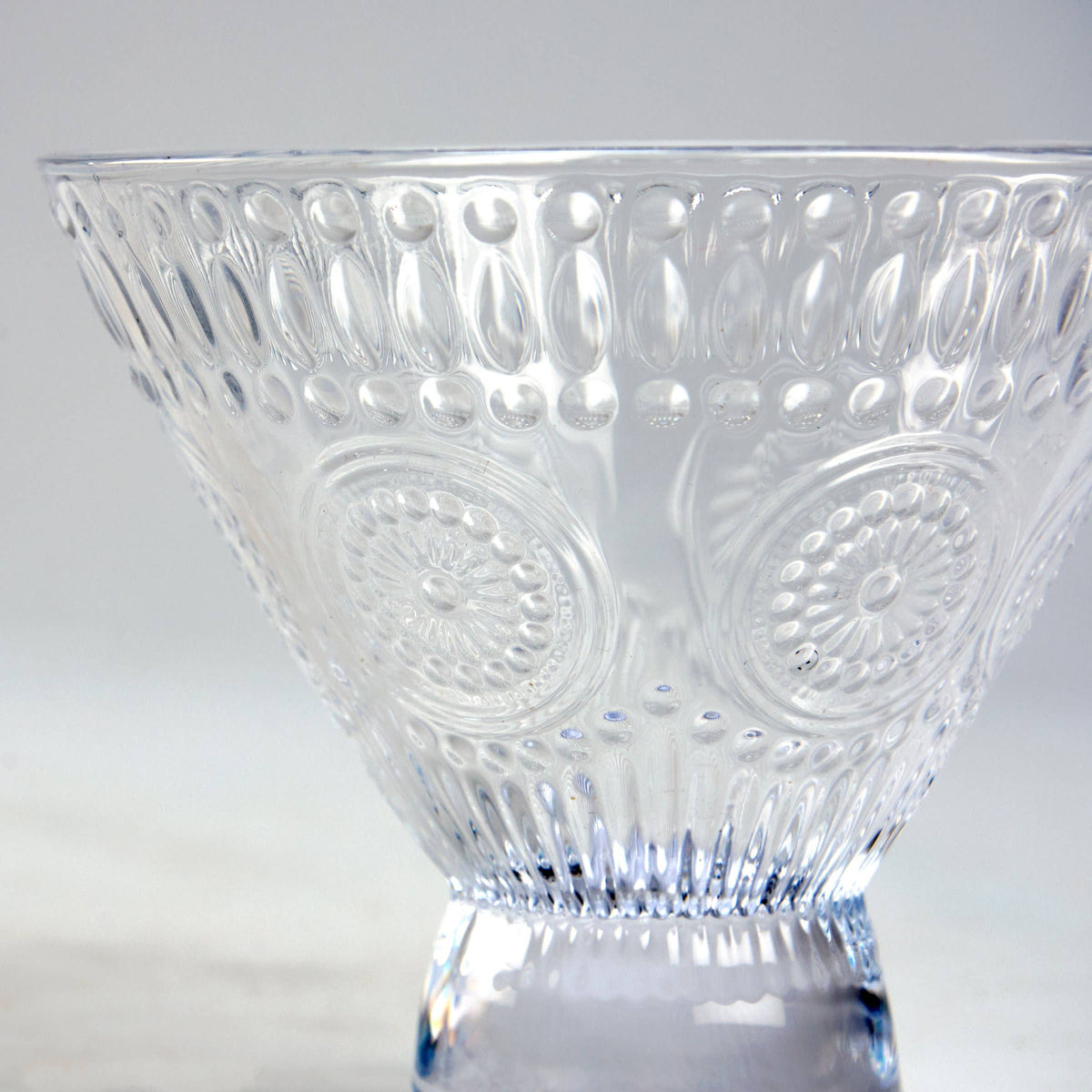 Medallion Martini Glass - (2) PAIR