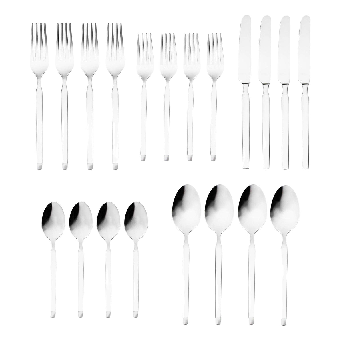 Ramp 18/0 Stainless Steel 20 Piece Flatware Set, Service For 4