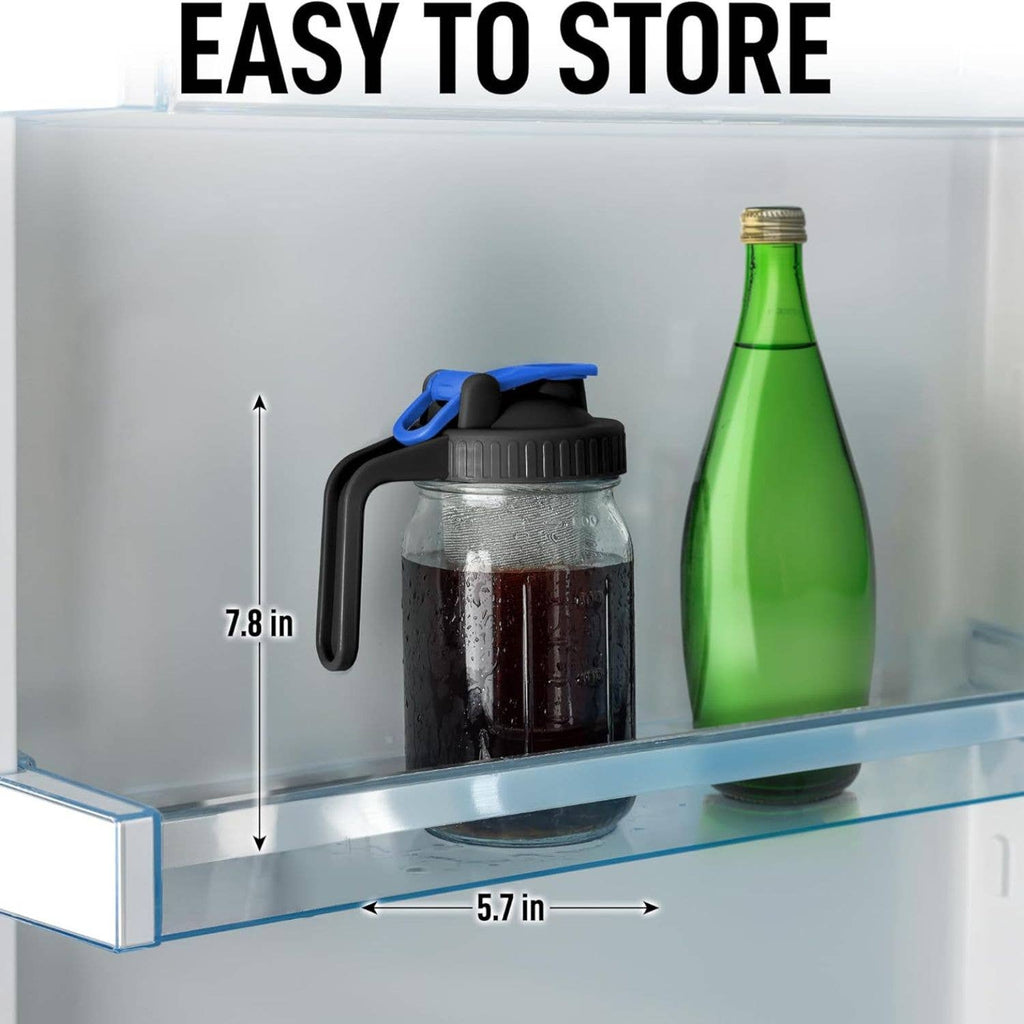 Premium Cold Brew Coffee Maker - 32oz Mason Jar Pitcher