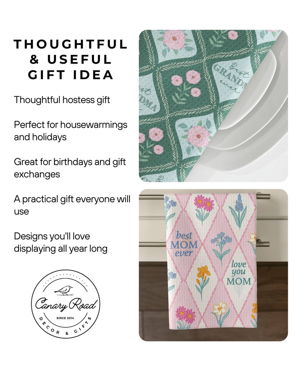Honey Apiary Bee Botanical Beekeeper Kitchen Towel Dish Hive