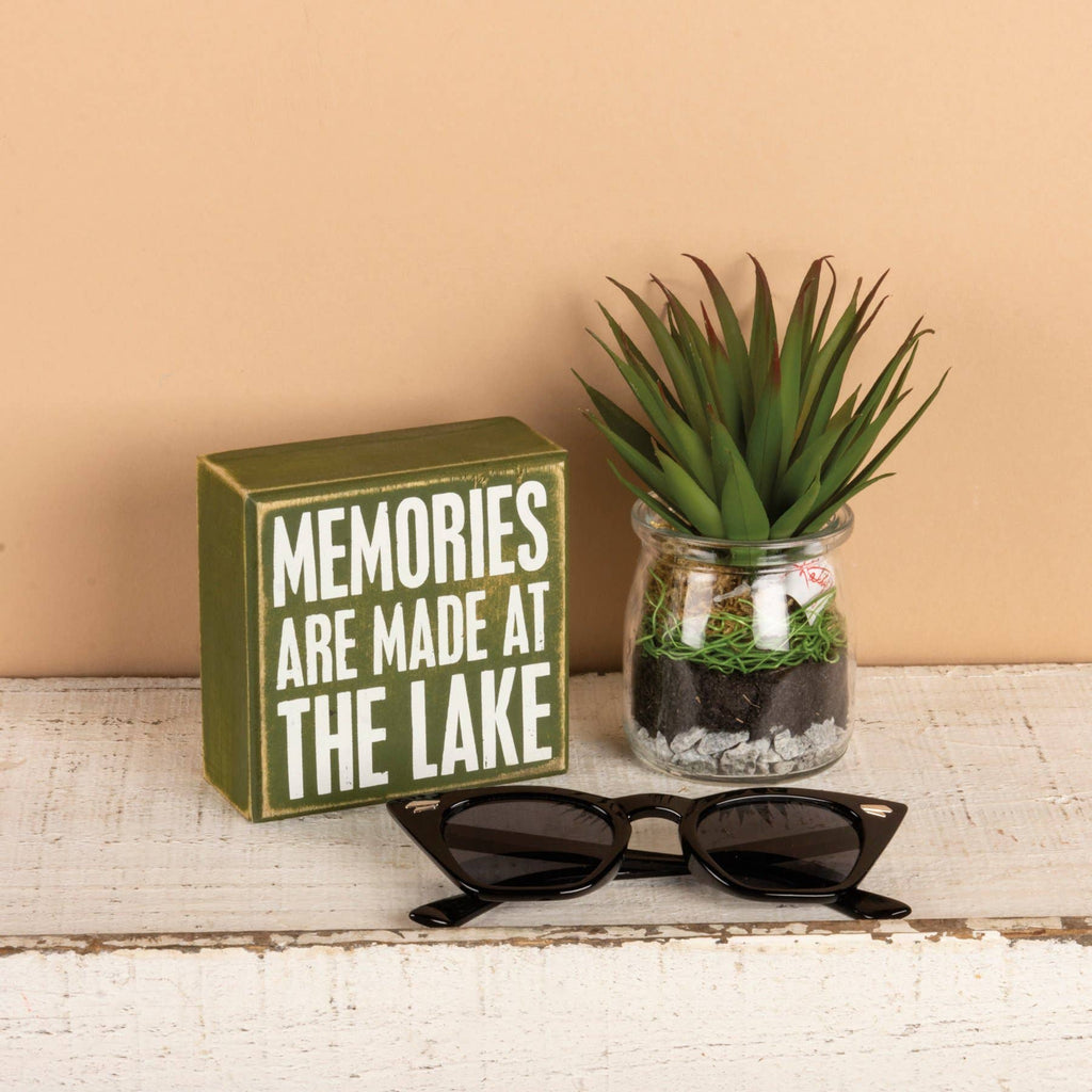 At The Lake Box Sign