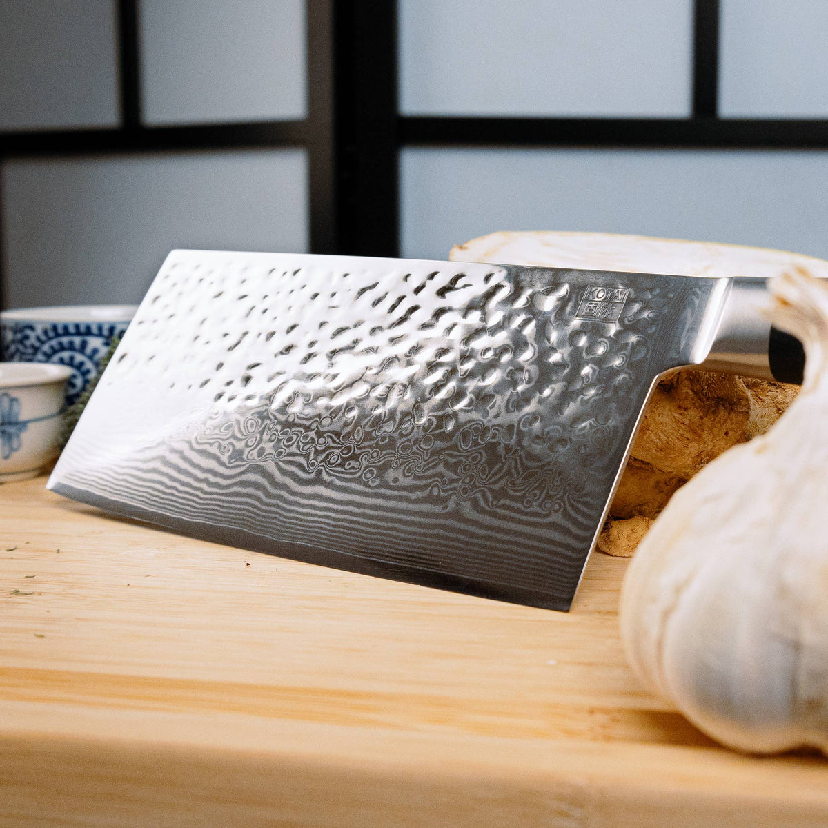 Kitchen Knife - Damascus Cleaver Knife