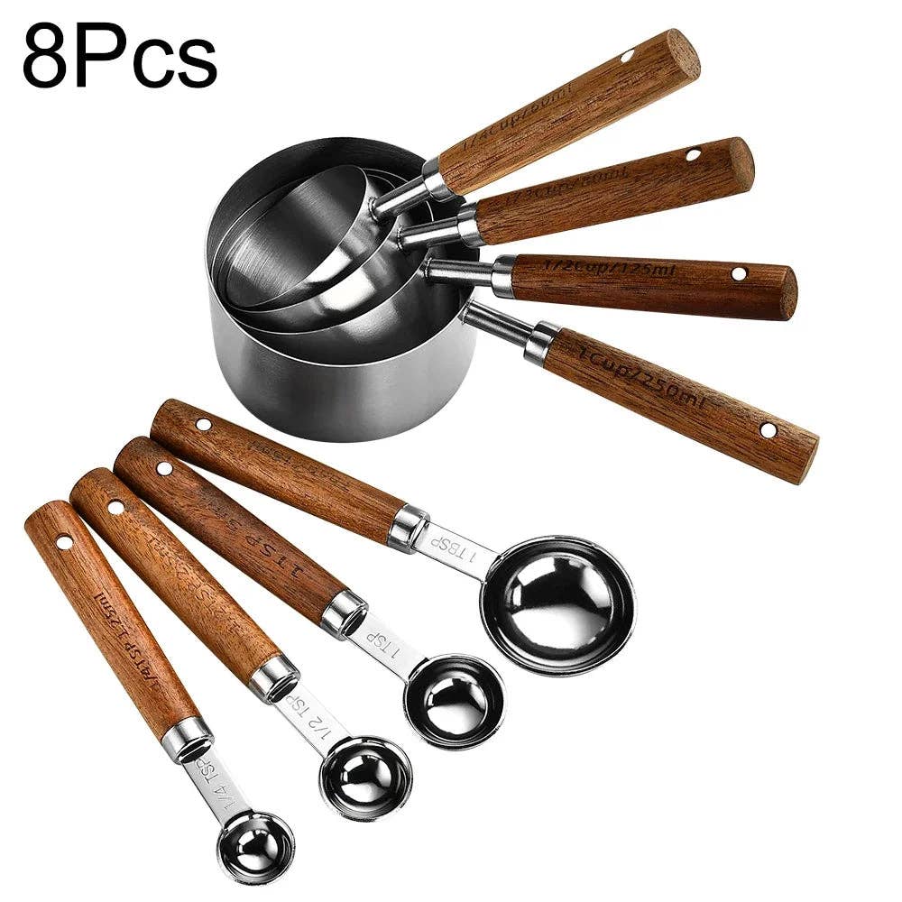 Rustic Measuring 8-Piece Spoon Set