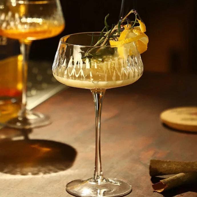Elegant 2-Piece Cocktail Coupe Set