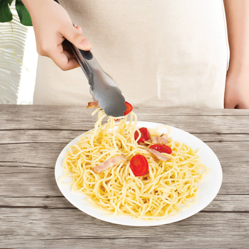 Fox Run Locking Tongs, Stainless Steel, 9"