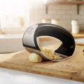 Garlic Press Rocker With Silicone Peeler & Scraper Set