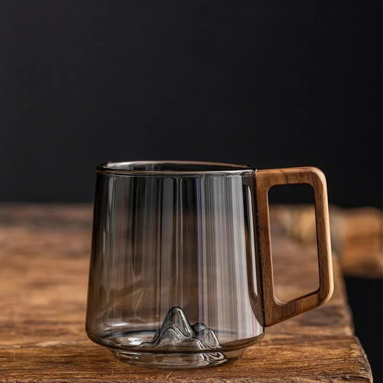 Mountain Peak Glass Mug