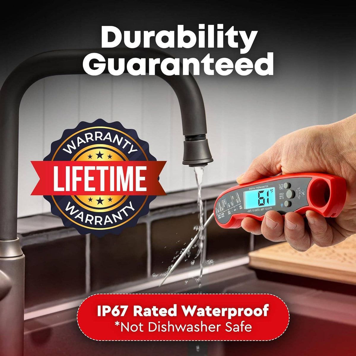 Instant Read Digital Meat Thermometer with Probe