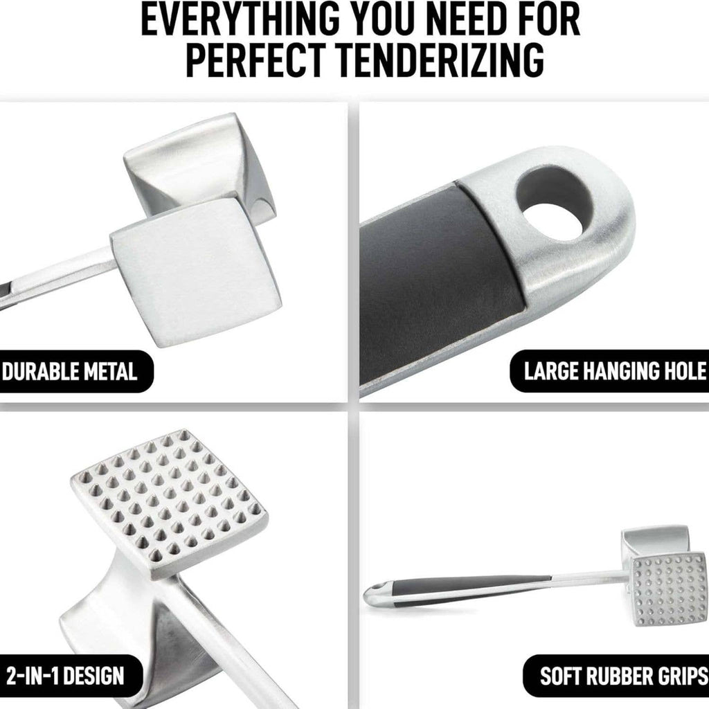 Dual Sided Heavy Duty Meat Hammer Tenderizer