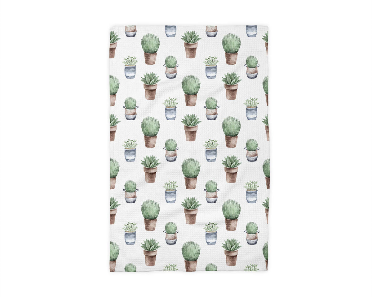 Succulent Plant Herb Potted Nursery Garden Kitchen Towel