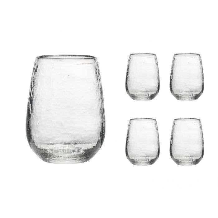 S/4 Stemless Glasses Hmade