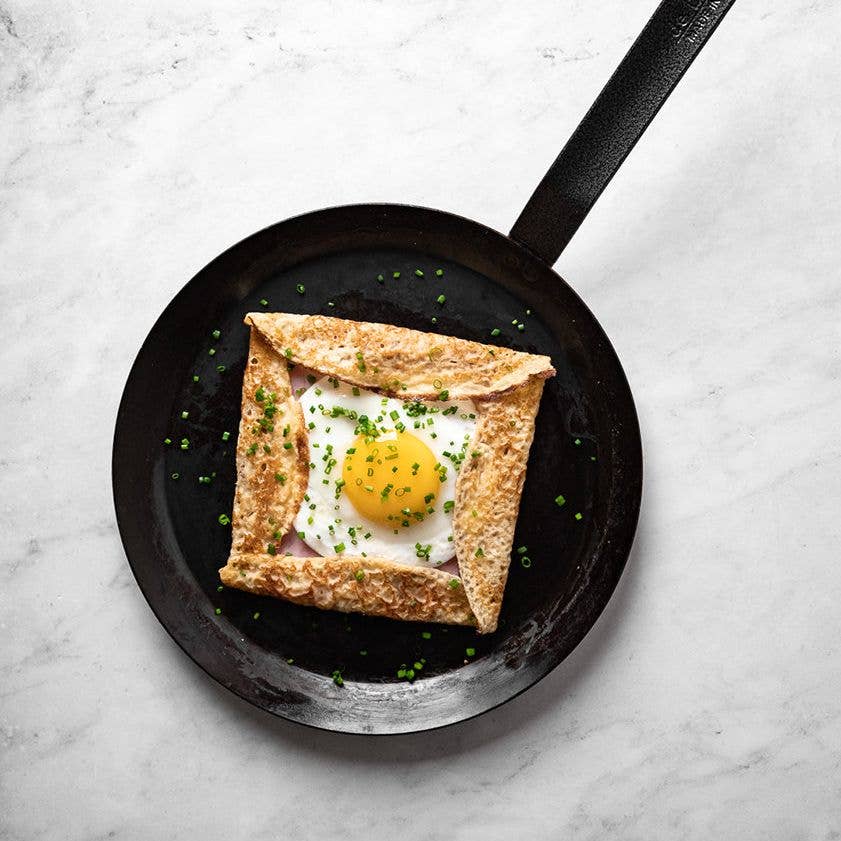Blue Carbon Steel Crepe & Tortilla Pan