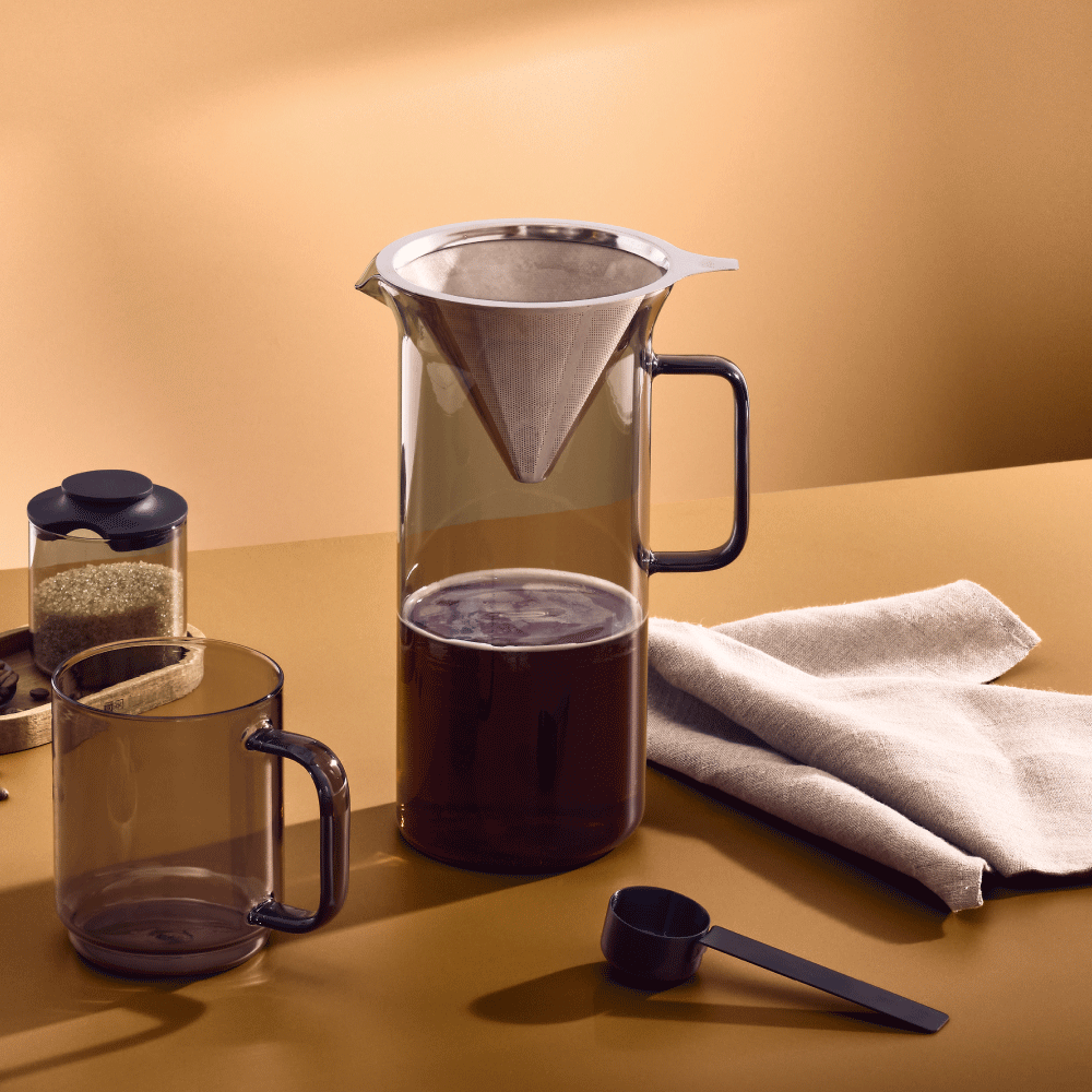 AdHoc Impact Pour Over Coffee Maker in Grey Glass