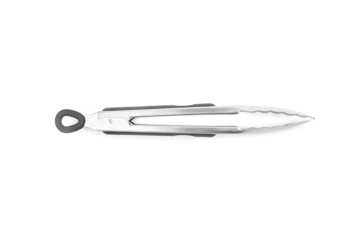 Fox Run Locking Tongs, Stainless Steel, 9"