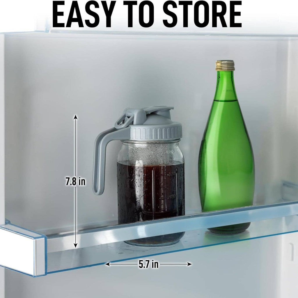 Premium Cold Brew Coffee Maker - 32oz Mason Jar Pitcher