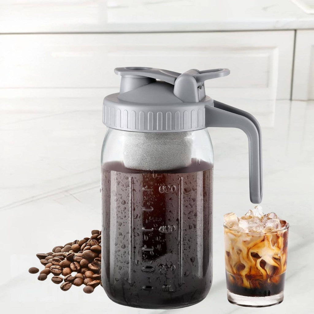 Premium Cold Brew Coffee Maker - 32oz Mason Jar Pitcher