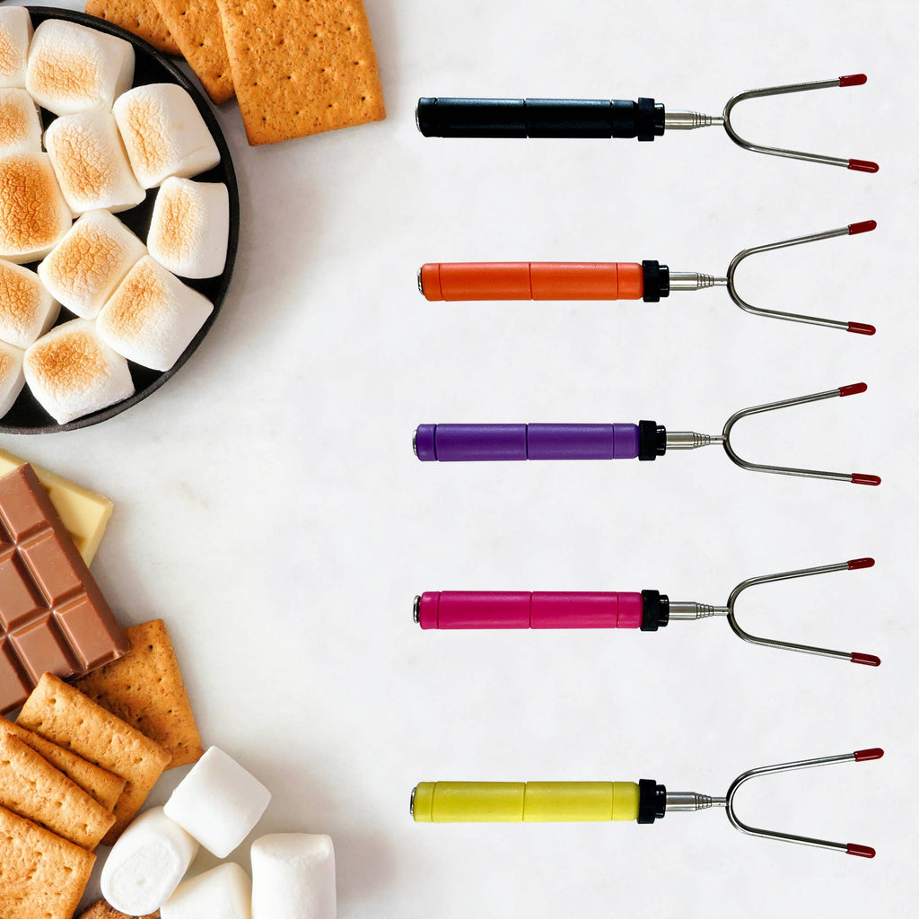 Outset Smores Sticks, Set of 5 Expandable 32" Skewers