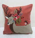 Pillow Applique/Embo 16" Reindeer  Robin
