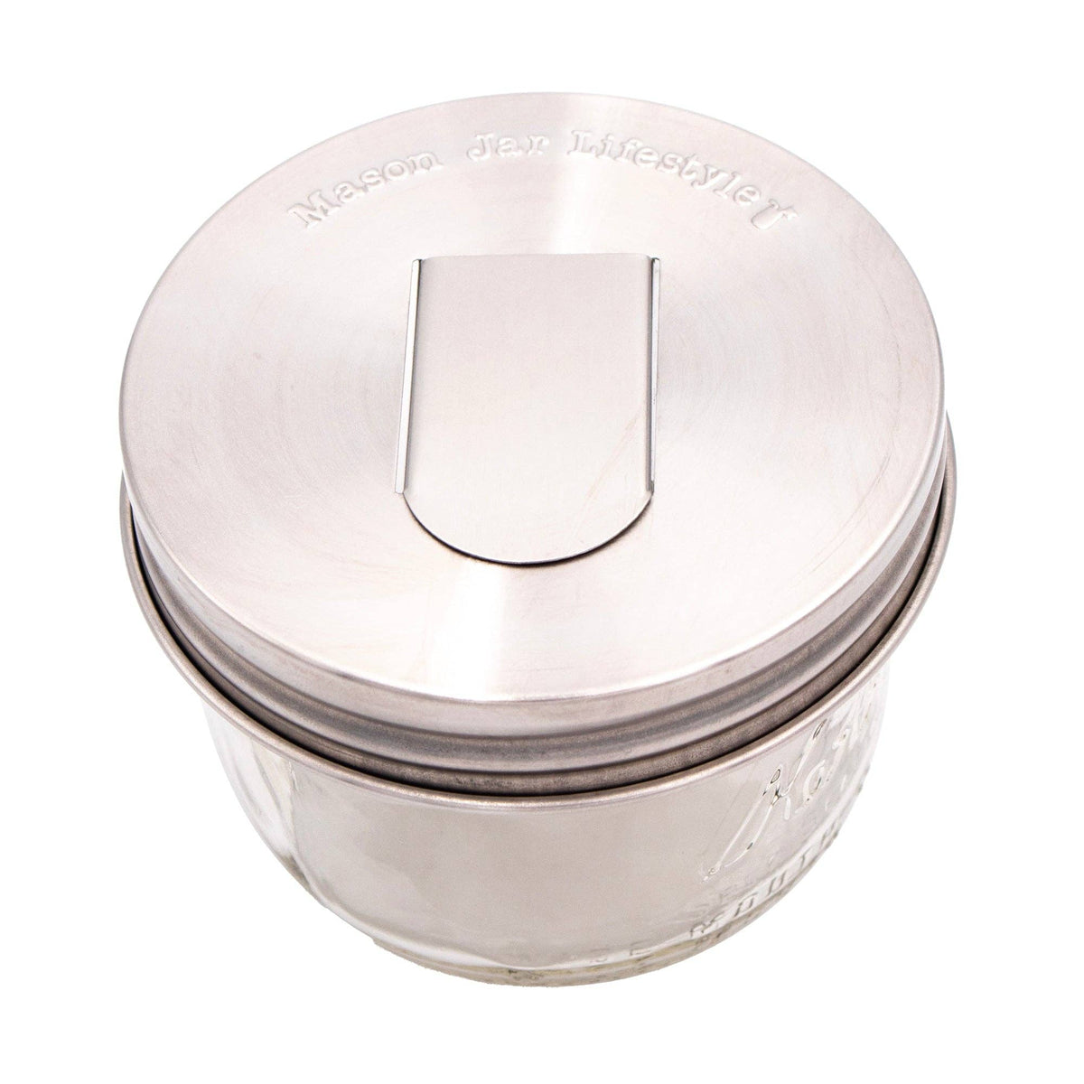Grain Dispenser Stainless Steel Lids for Mason Jars 2 Pack