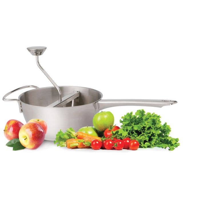 HIC Kitchen Food Mill With 4 Blades, 2qt