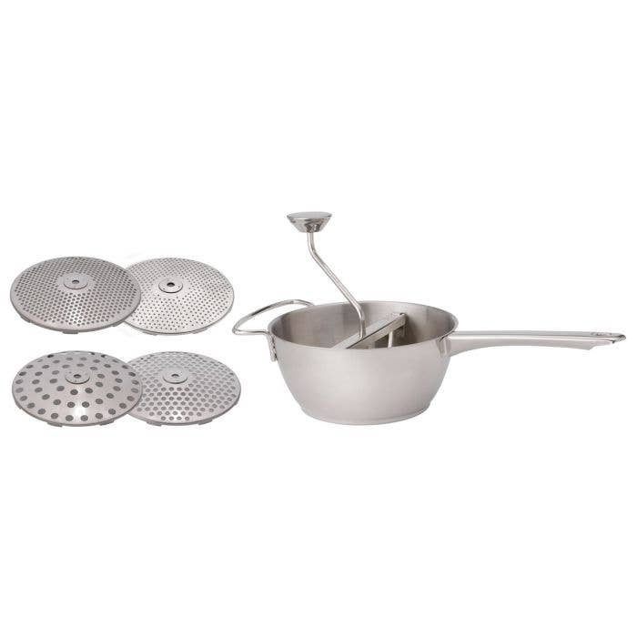 HIC Kitchen Food Mill With 4 Blades, 2qt