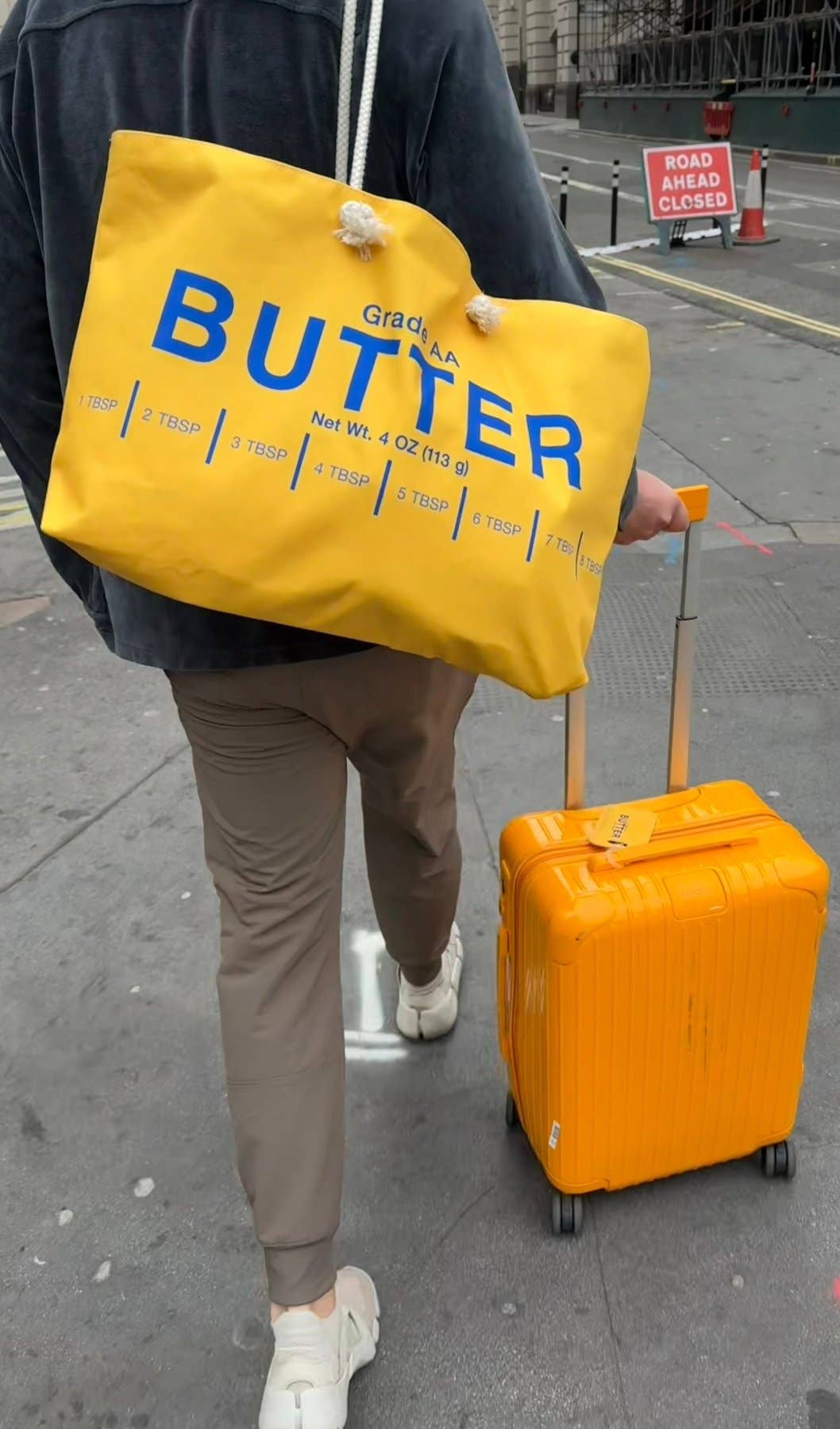 Butter Weekender Tote Bag 🧈