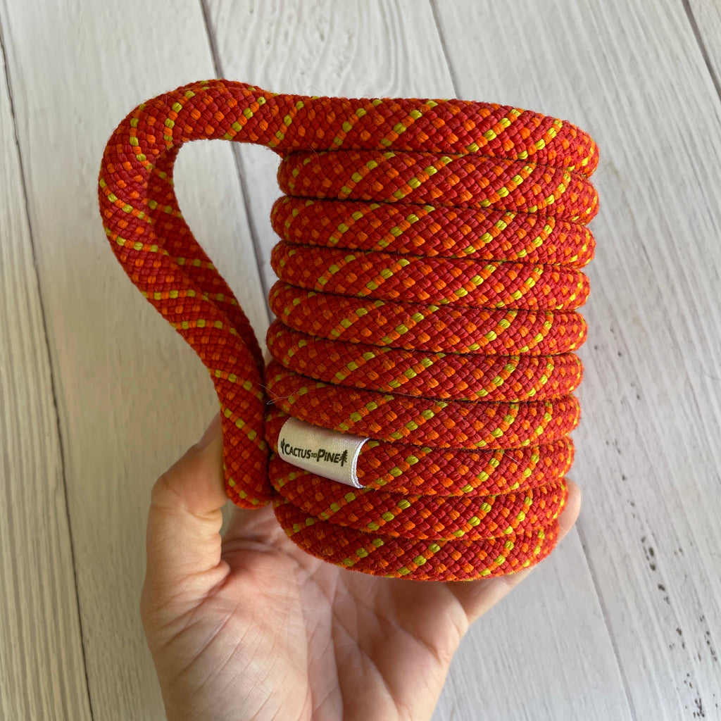 Standard Can Cozie – Upcycled Climbing Rope -Fits 12 oz Cans