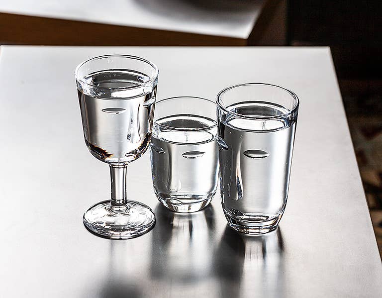 Resting Face Glassware