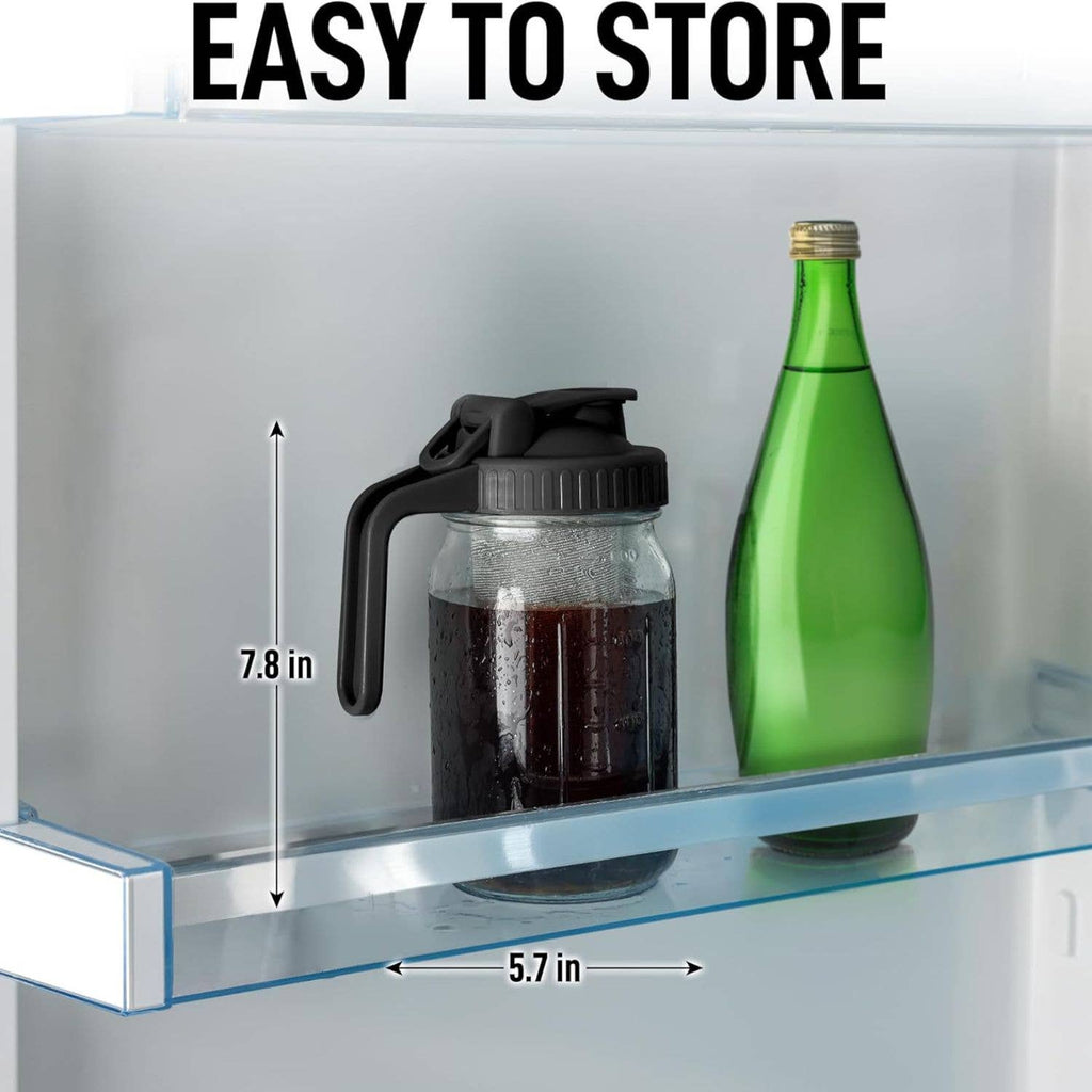 Premium Cold Brew Coffee Maker - 32oz Mason Jar Pitcher