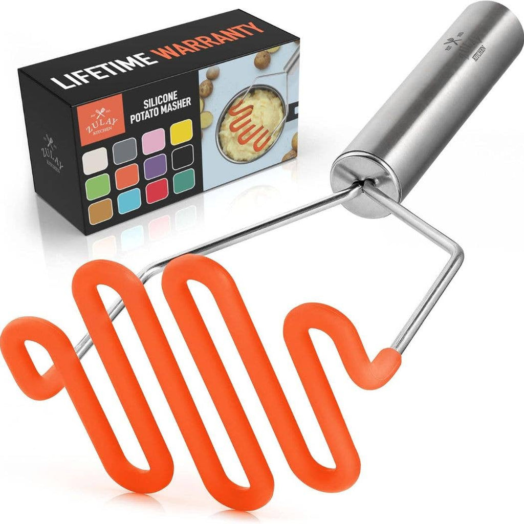 Potato Masher with Premium Silicone-Coated Stainless Steel