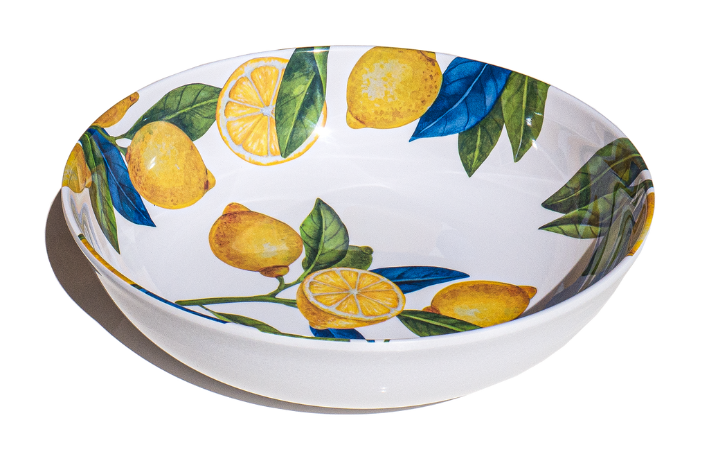 Microwaveable Melamine Lemon Orchard Serveware Collection