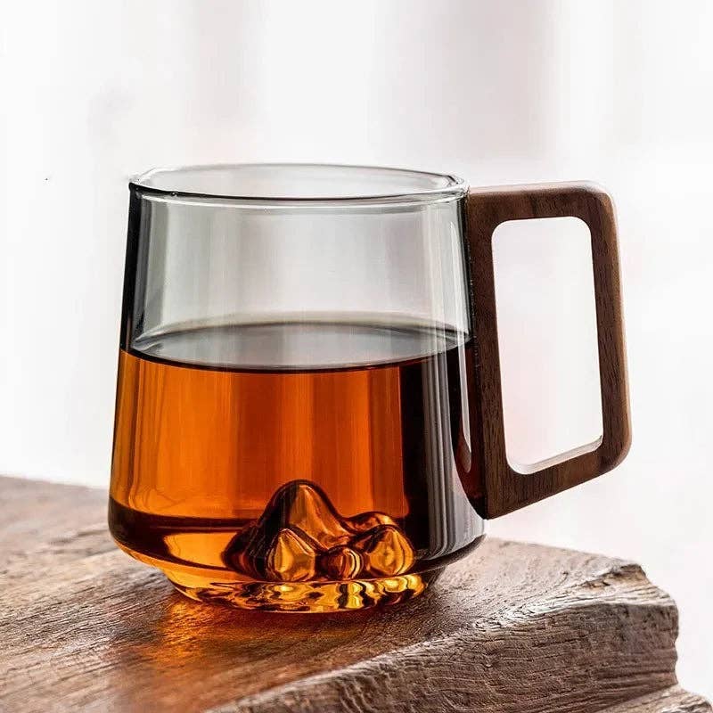 Mountain Peak Glass Mug