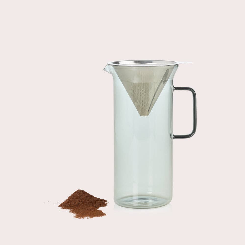 AdHoc Impact Pour Over Coffee Maker in Grey Glass