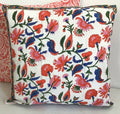 Pillow Printed 18" x 18" Chamoli/Cypress Coral