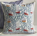 Pillow printed 24"X24" Harbor Boat