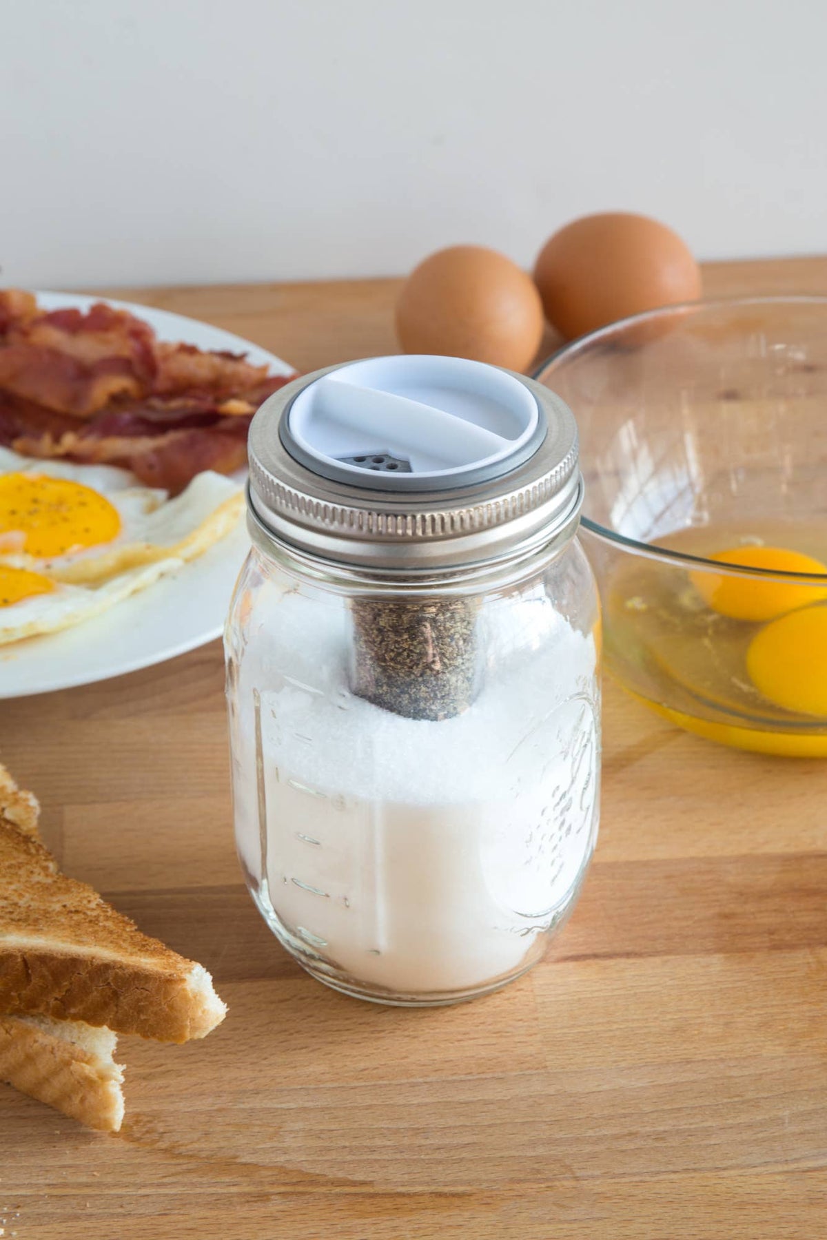 Jarware Salt and Pepper Shaker for Regular Mouth Mason Jar