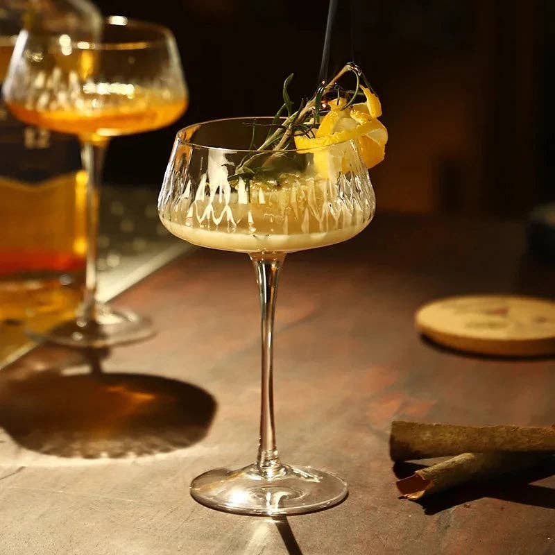 Elegant 2-Piece Cocktail Coupe Set
