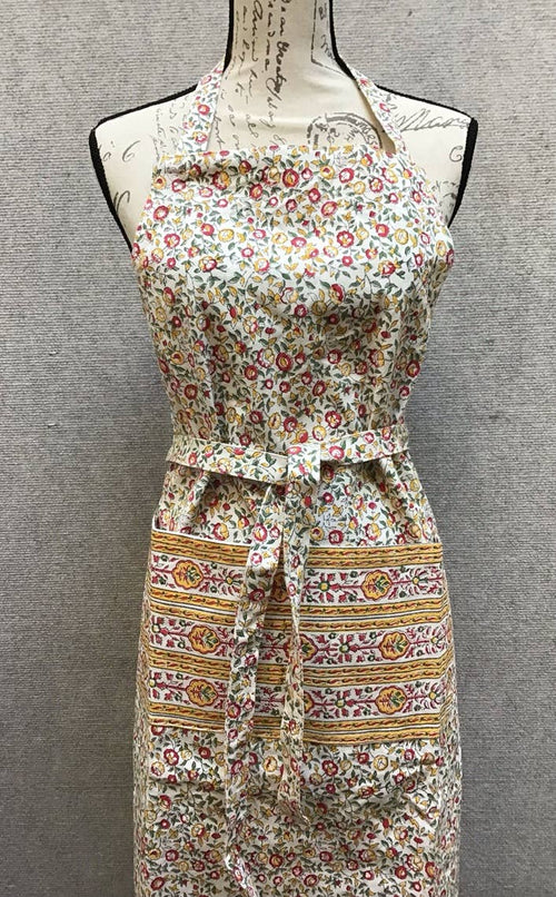 Apron Cornwall Yellow/Pink