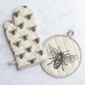 Oven Mitt And Pot Holder - Bee (Pk/04 Ast)