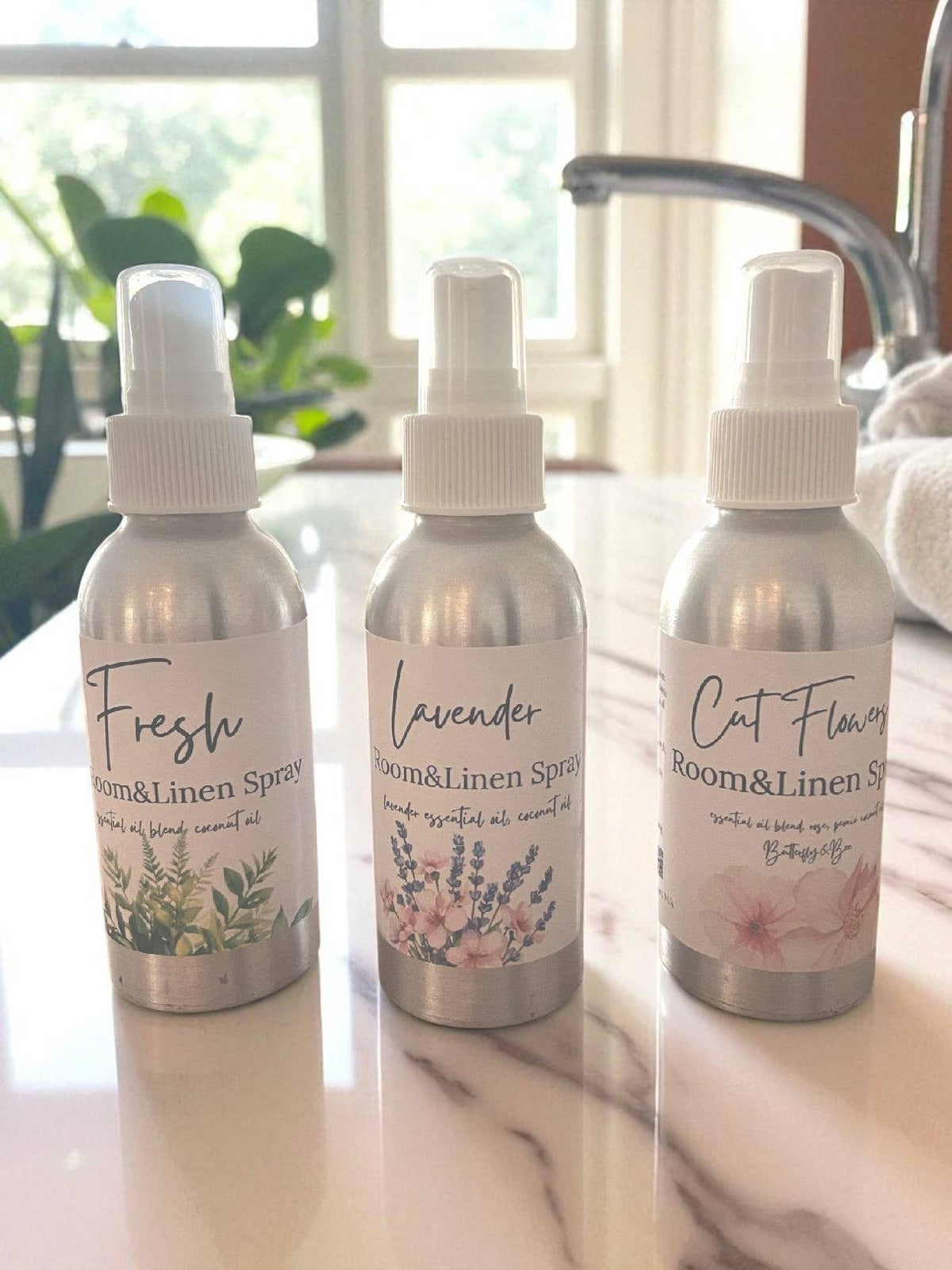 Fresh Linen Spray, Natural Room Freshener Spray
