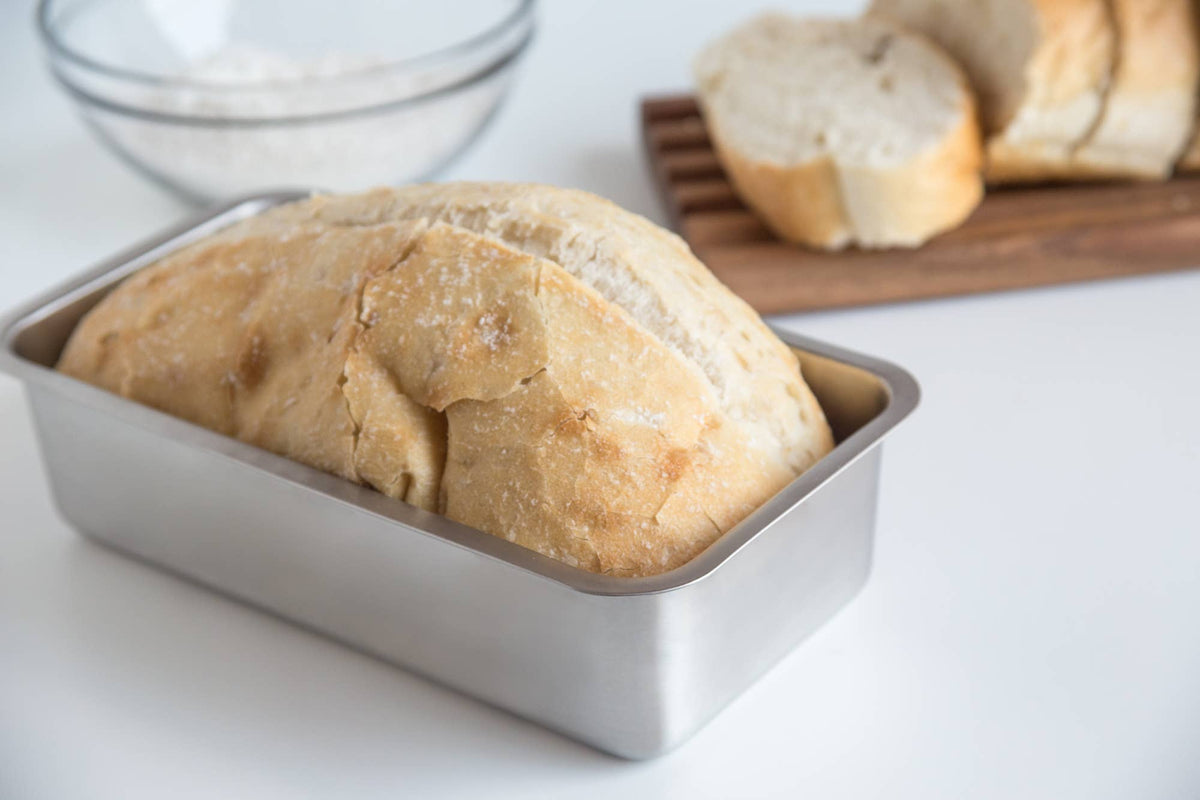 Fox Run Stainless Steel Loaf Pan, 9.5" x 5.25" x 2.5"