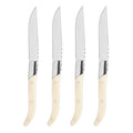 Laguiole Connoisseur 4 Steak Knives Faux Ivory Handles