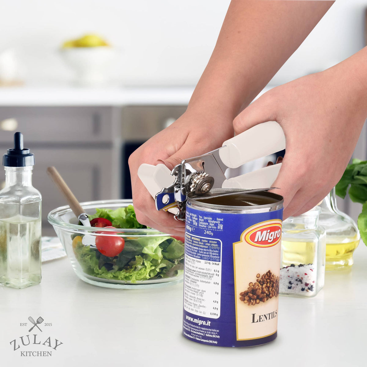 Heavy-Duty Can Opener with Large Turn Knob