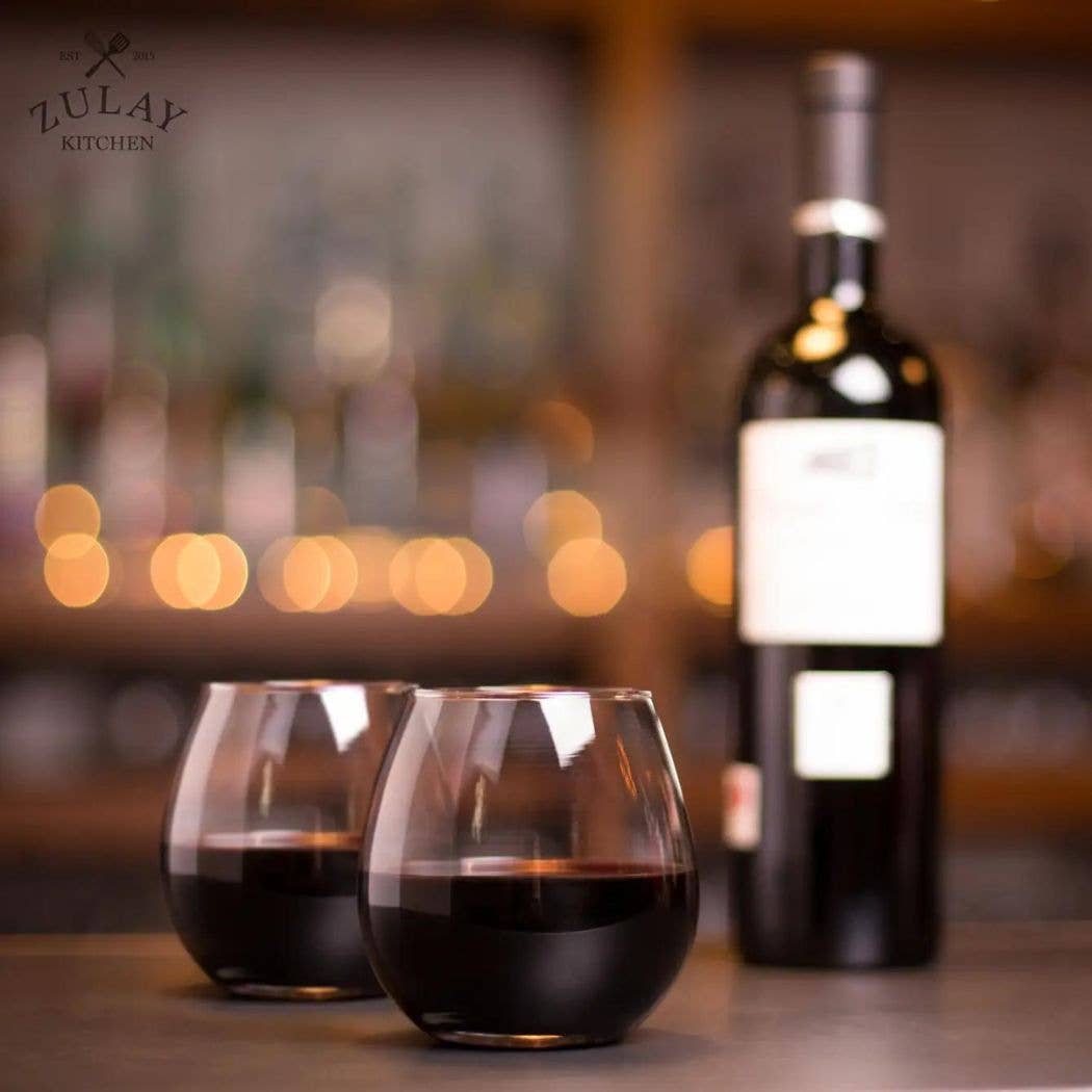 Stemless Wine Glasses 14.5oz – Set of 4