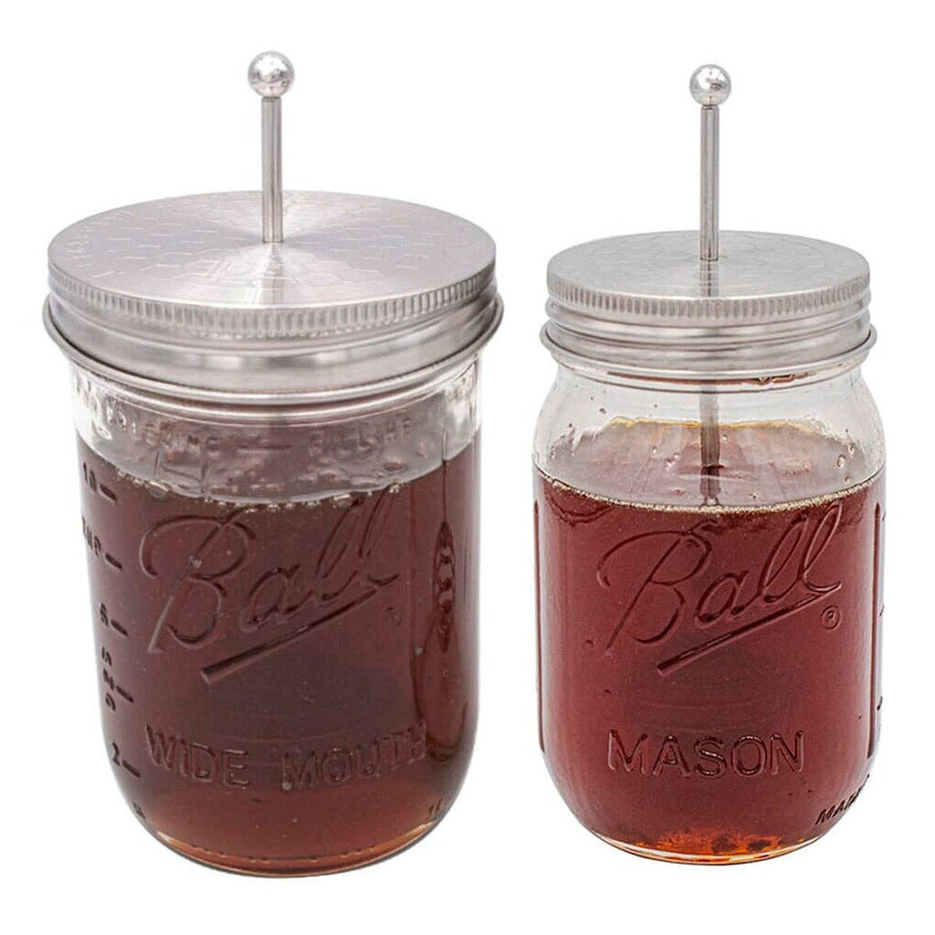 Honey Dipper Stainless Steel Lid for Mason Jars