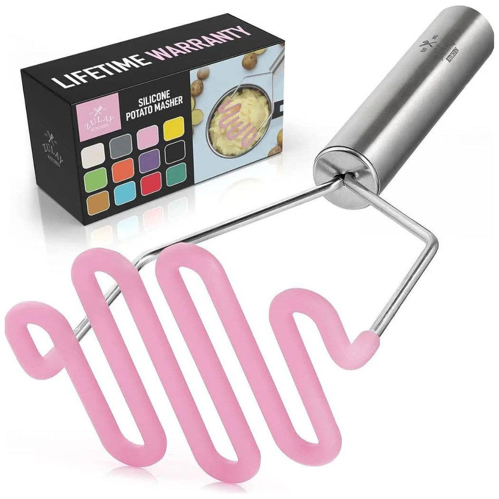 Potato Masher with Premium Silicone-Coated Stainless Steel